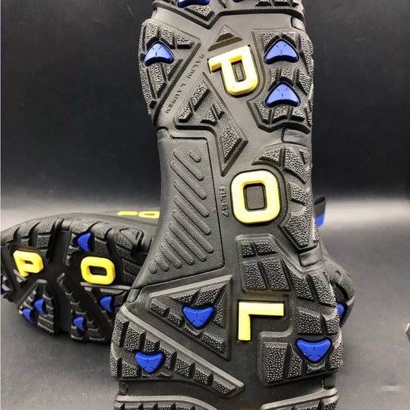 Polo by Ralph Lauren Men's Black and Blue Hiking Shoes - Picture 2 of 4